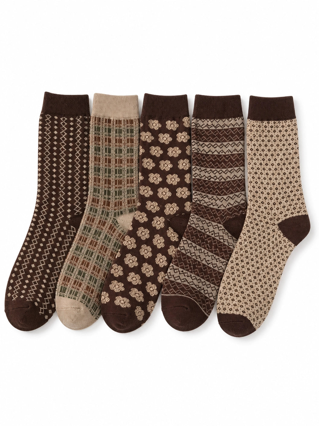 5 Paar Vintage-Muster-Set