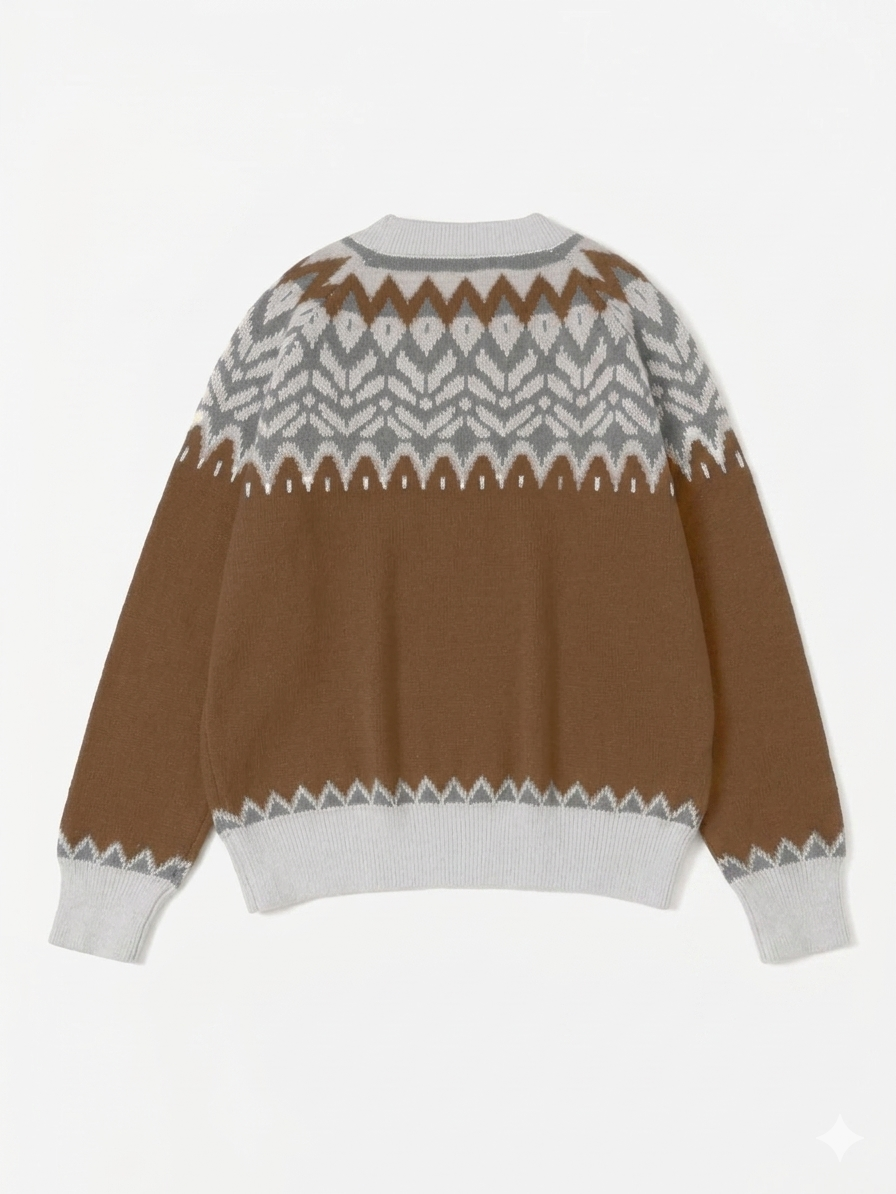 Vintage Fair-Isle-Strickpullover