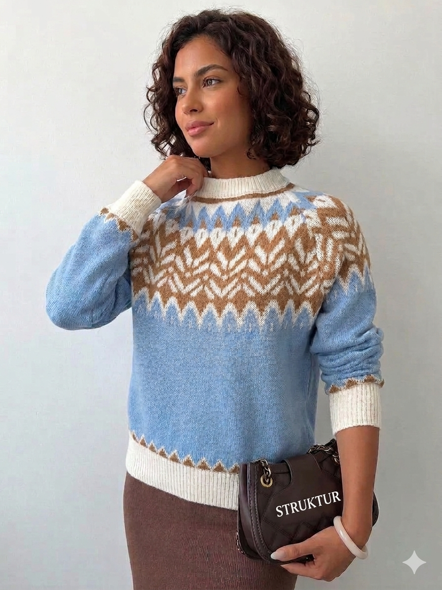 Vintage Fair-Isle-Strickpullover