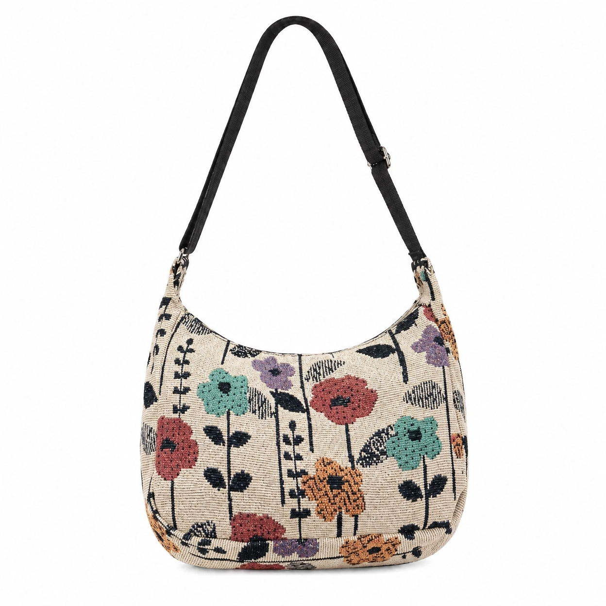 Florale Jacquard-Tasche – Mainz Edition