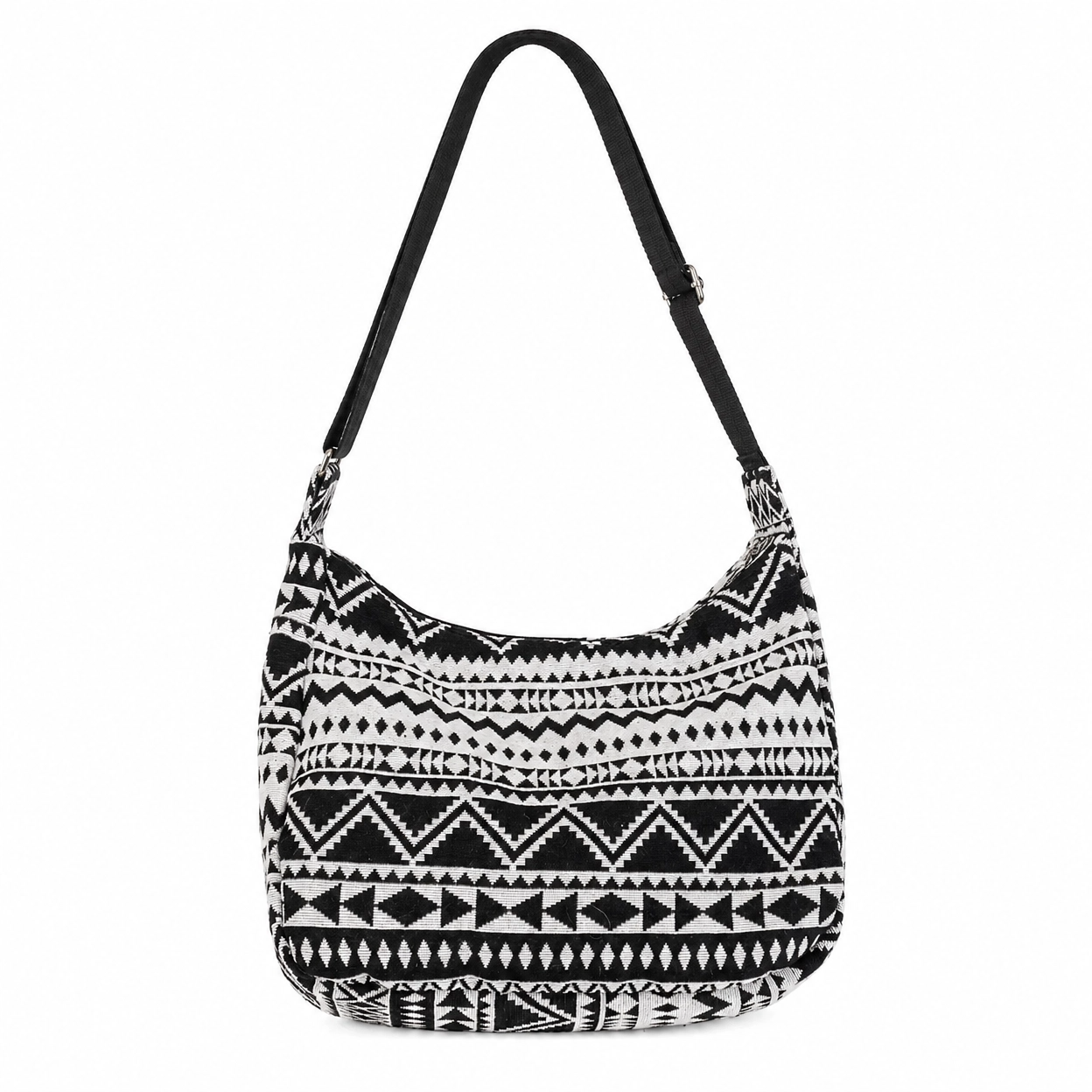 Bolsa geométrica preta e branca – Edição Berlim