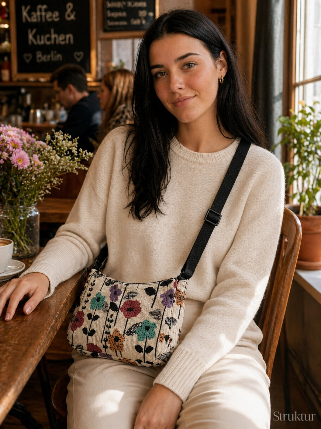 Florale Jacquard-Tasche – Mainz Edition