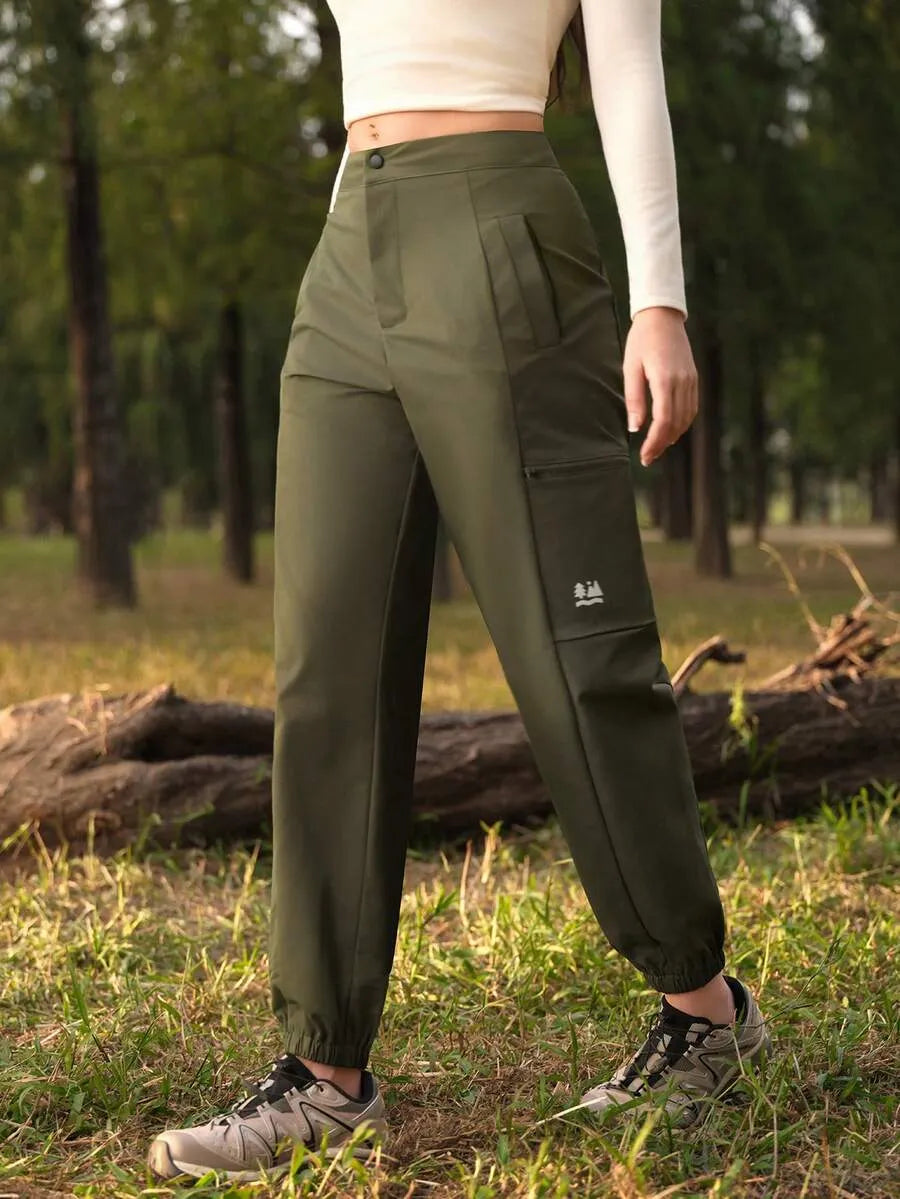 Zweifarbige High-Rise Active Jogger – Earth Edition