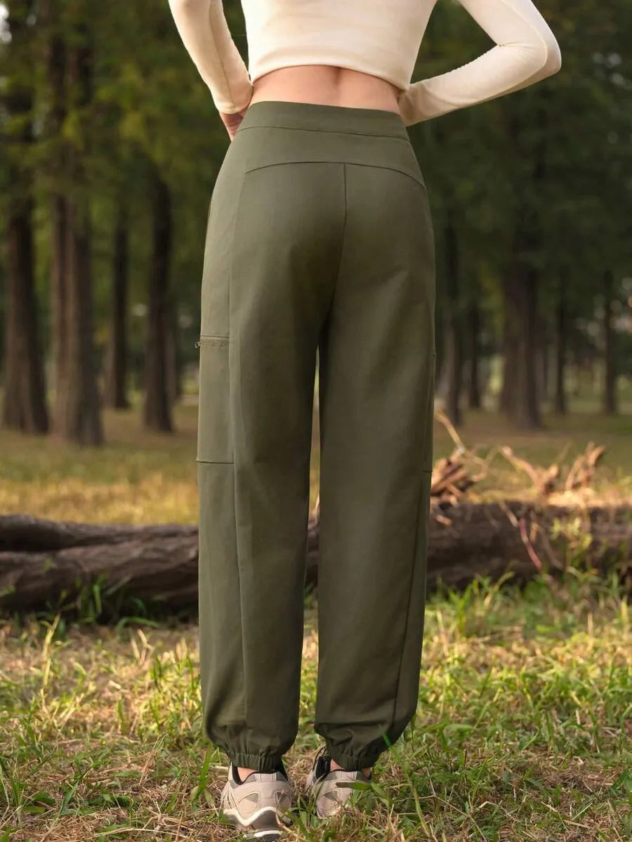 Zweifarbige High-Rise Active Jogger – Earth Edition