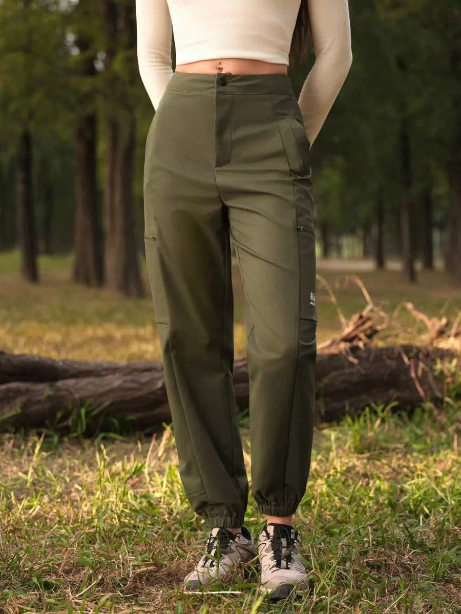 Zweifarbige High-Rise Active Jogger – Earth Edition