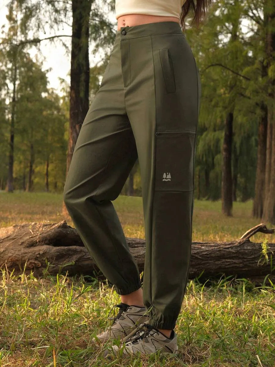 Zweifarbige High-Rise Active Jogger – Earth Edition