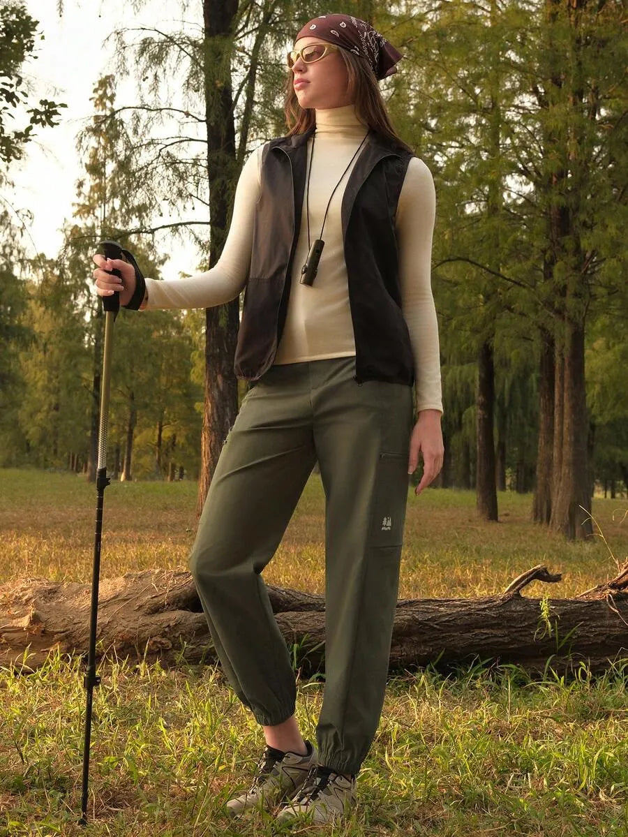 Zweifarbige High-Rise Active Jogger – Earth Edition