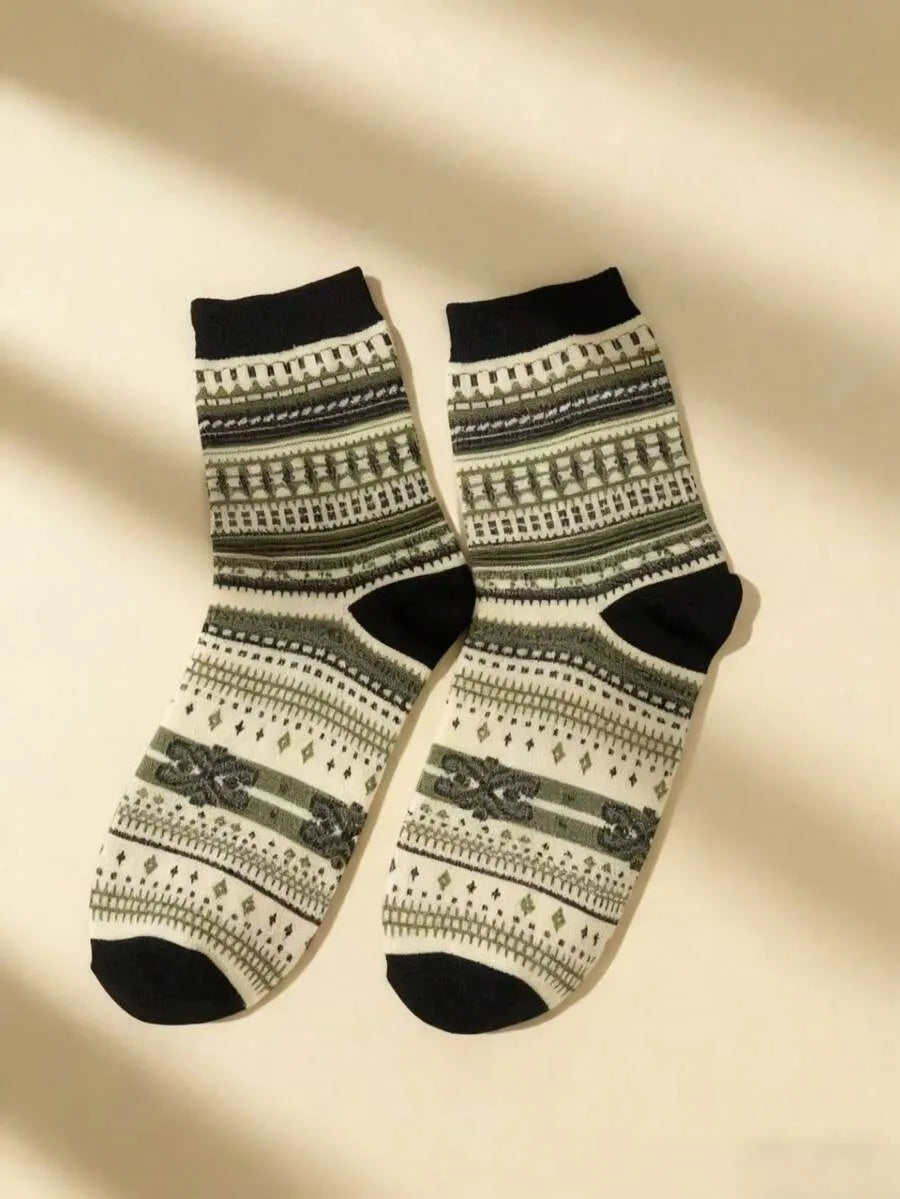 Boho Chic Socken-Set mit 5 Paar