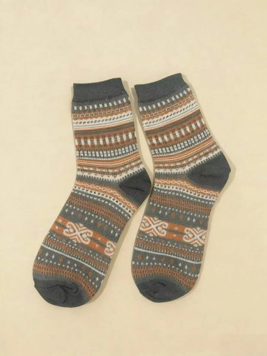 Boho Chic Socken-Set mit 5 Paar