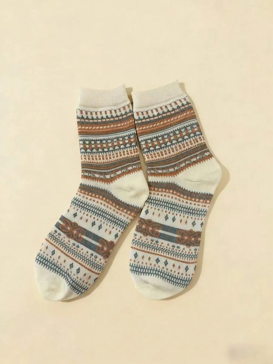Boho Chic Socken-Set mit 5 Paar