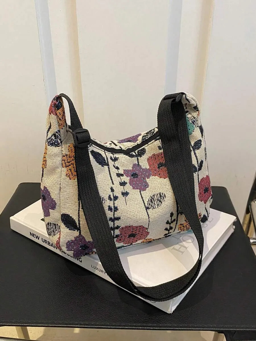 Florale Jacquard-Tasche – Mainz Edition