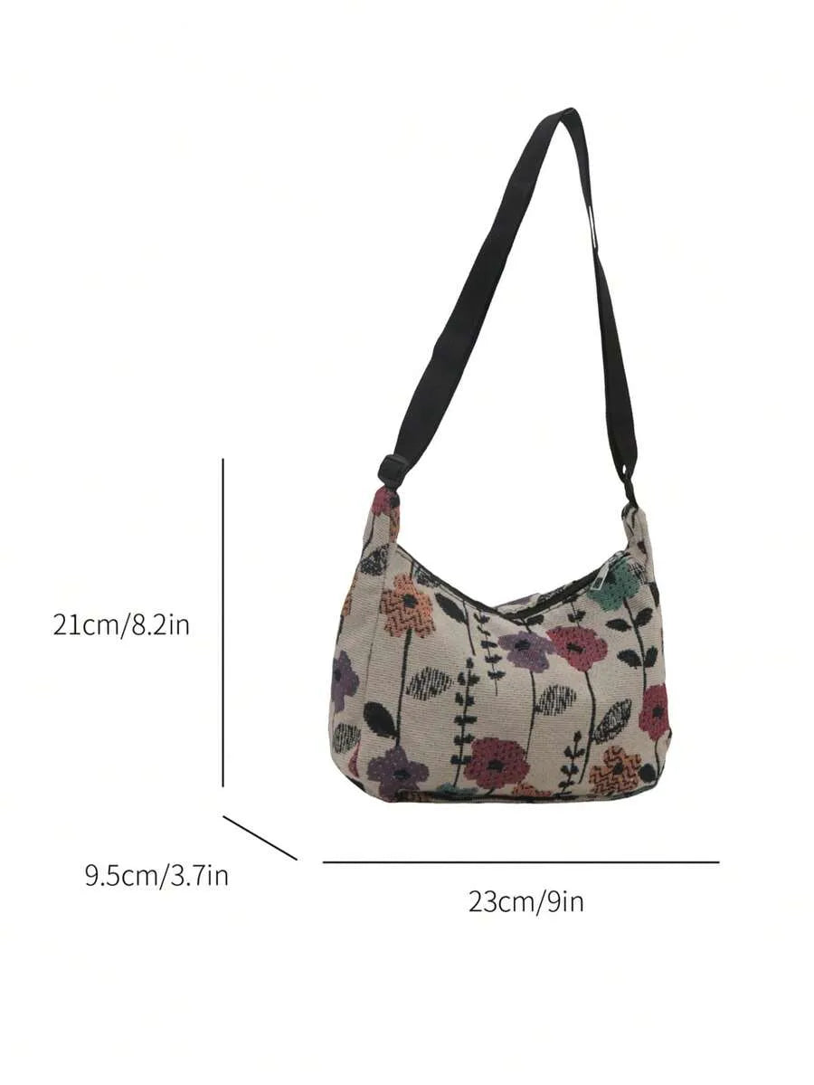 Florale Jacquard-Tasche – Mainz Edition