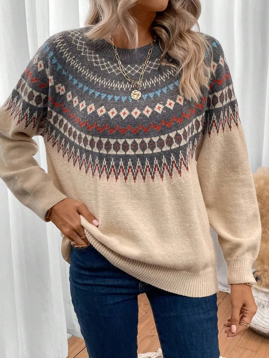Grey Fair Isle Sweater
