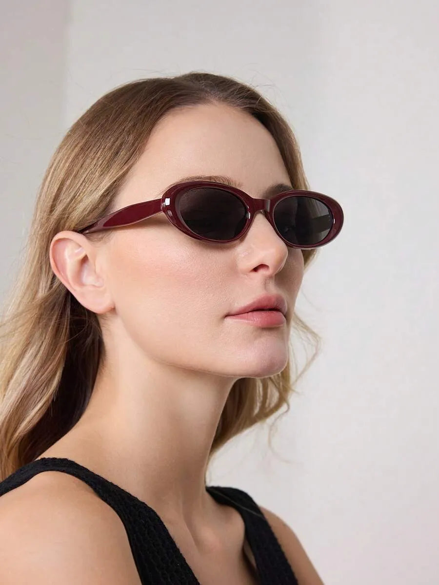 Obsidian Rechteckige Statement-Sonnenbrille