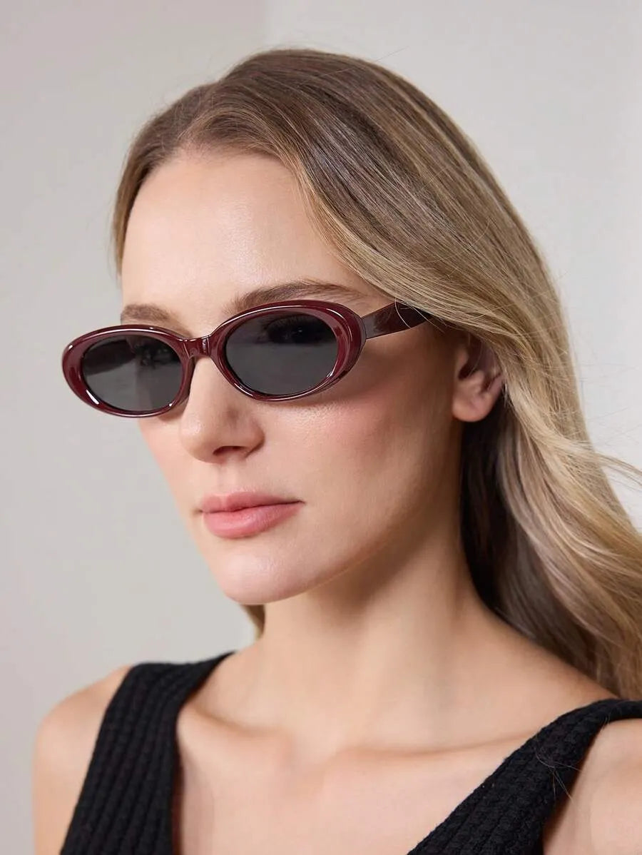 Obsidian Rechteckige Statement-Sonnenbrille