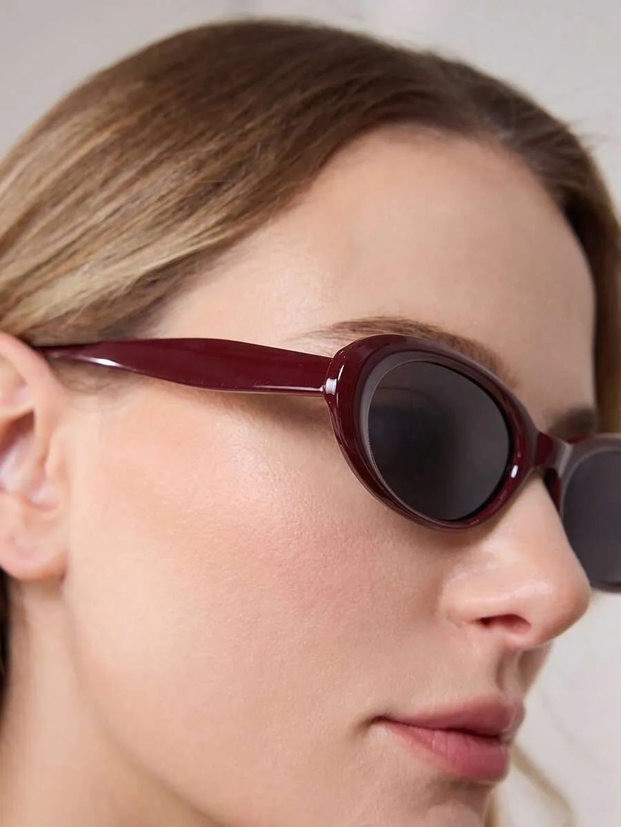 Obsidian Rechteckige Statement-Sonnenbrille