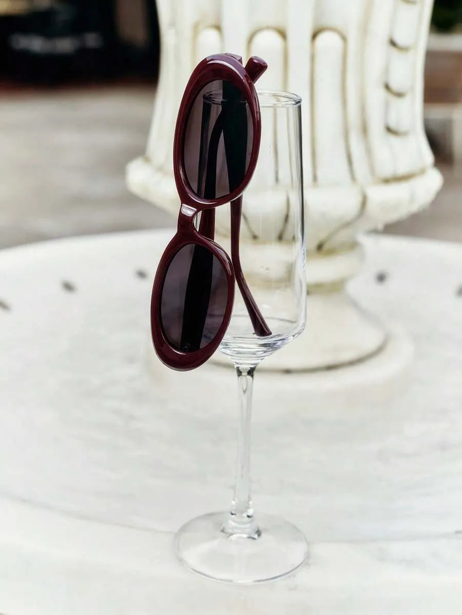 Obsidian Rechteckige Statement-Sonnenbrille