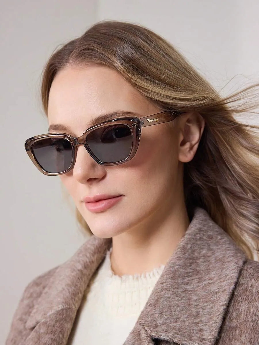Glänzende Cat-Eye-Sonnenbrille