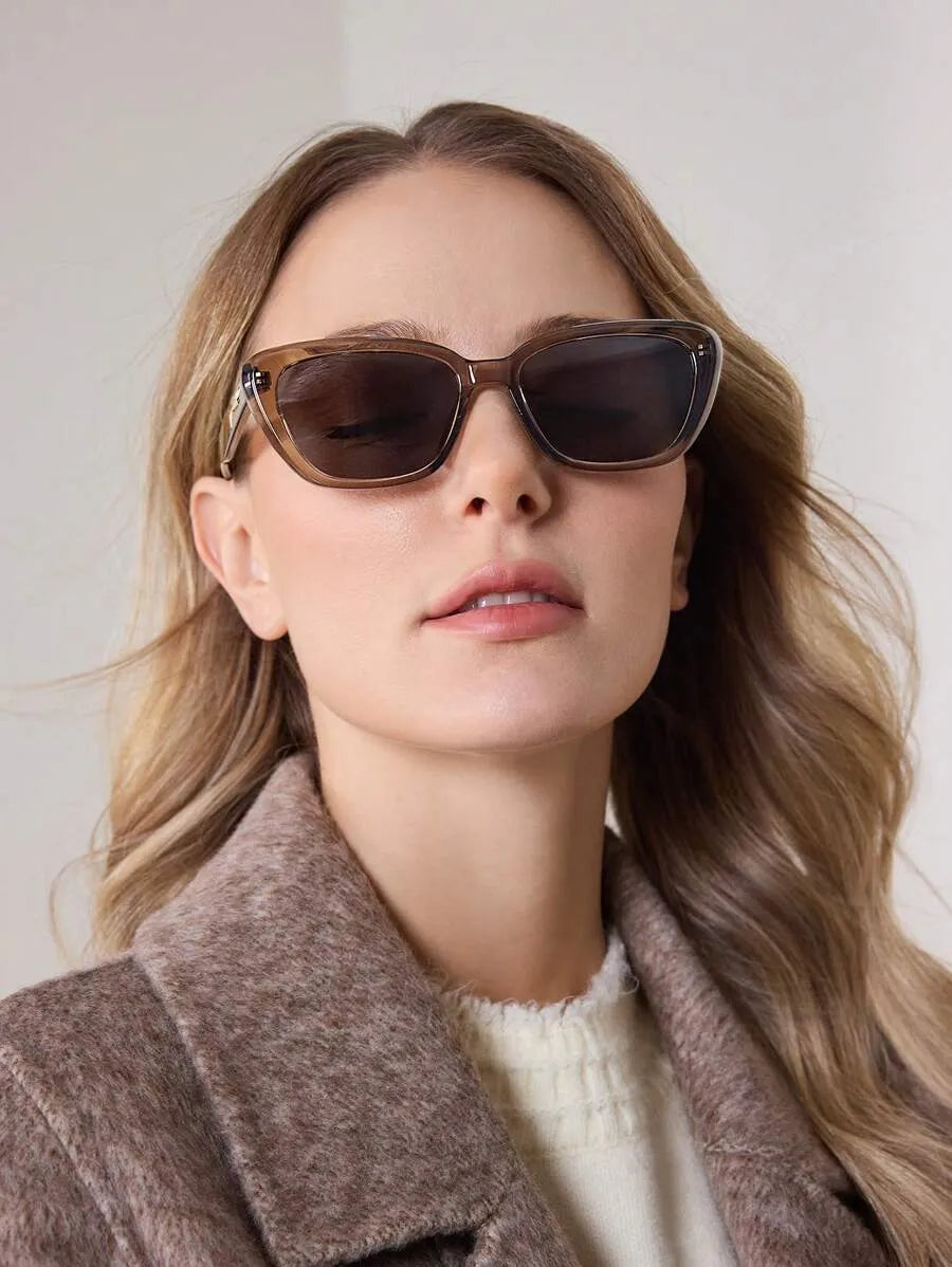 Glänzende Cat-Eye-Sonnenbrille