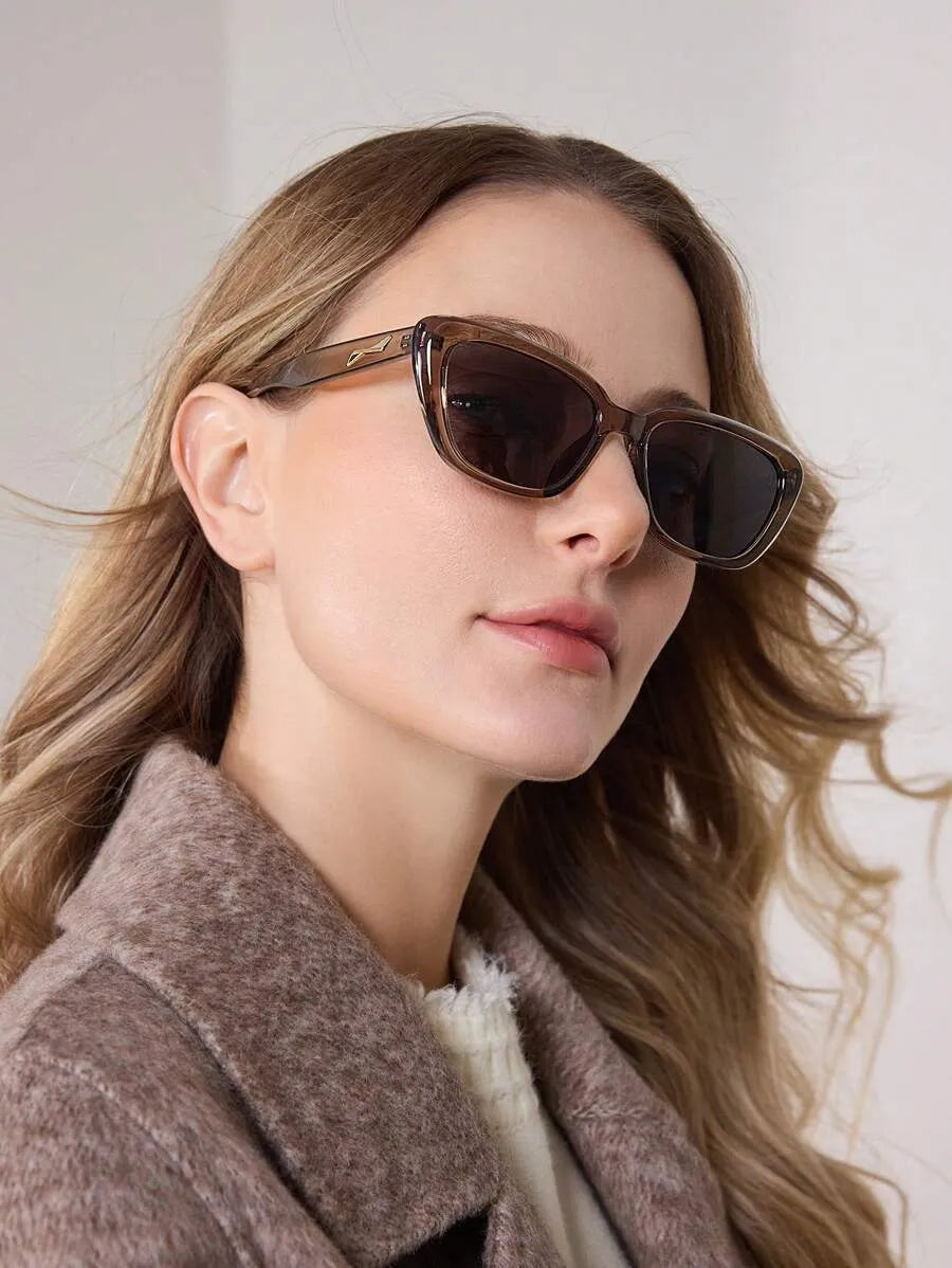 Glänzende Cat-Eye-Sonnenbrille