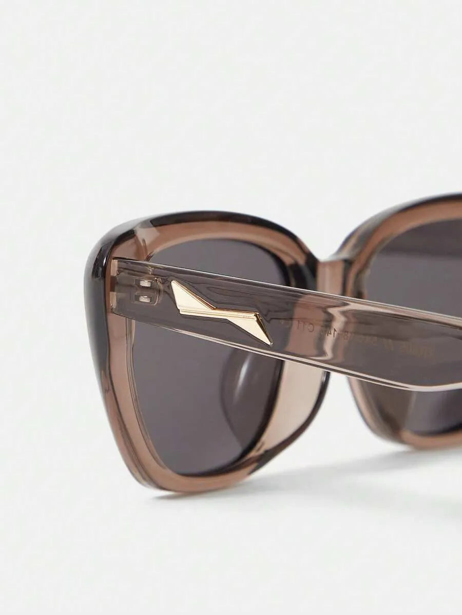 Glänzende Cat-Eye-Sonnenbrille