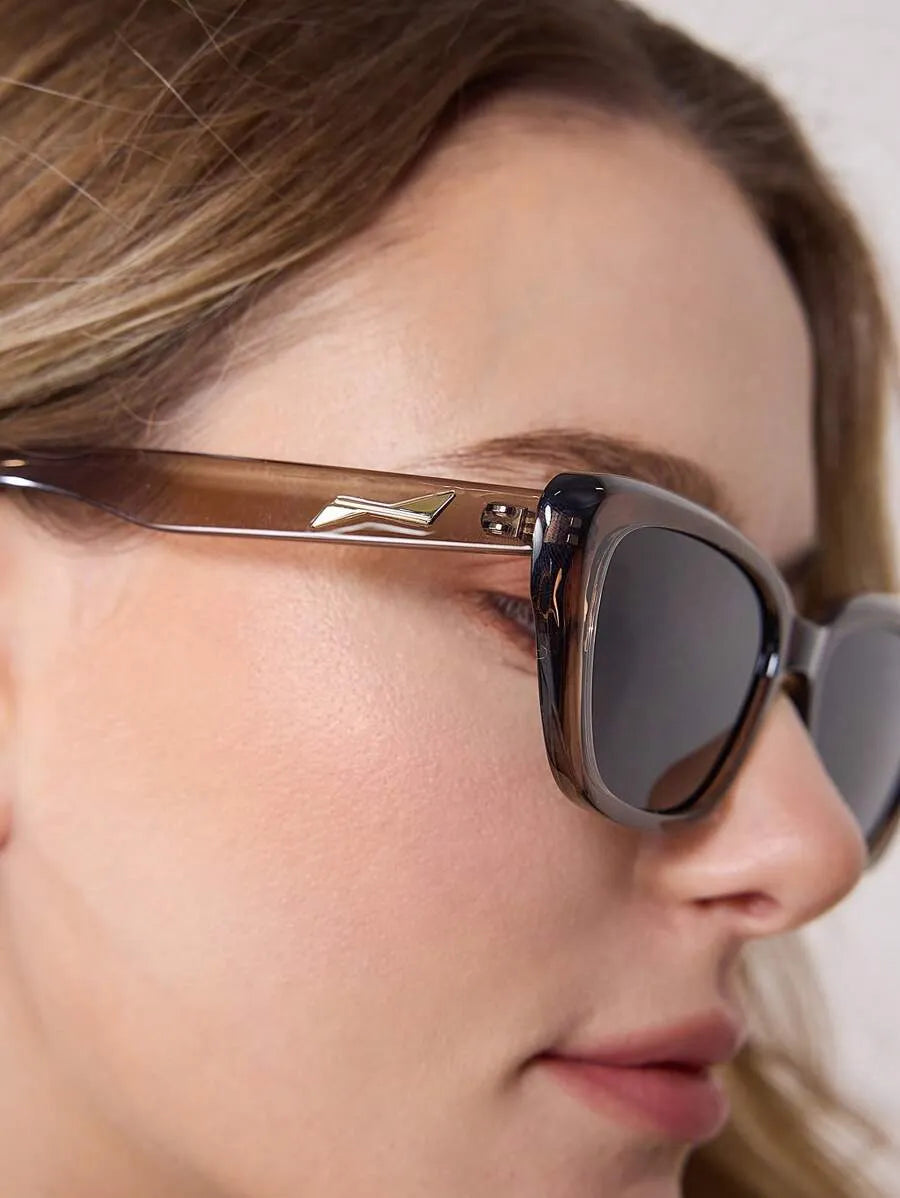 Glänzende Cat-Eye-Sonnenbrille