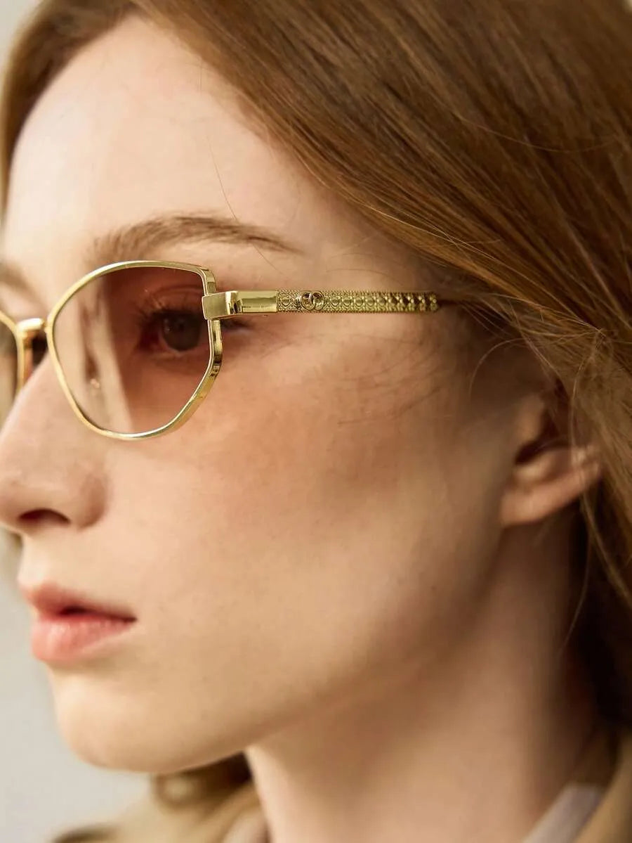 Obsidian Schildkröte Ovale Sonnenbrille