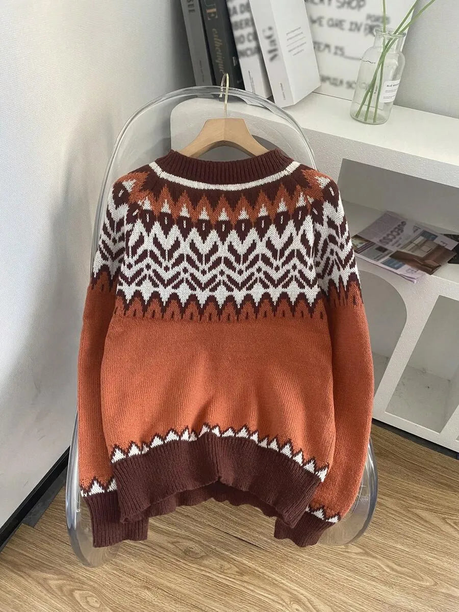 Vintage Fair-Isle-Strickpullover
