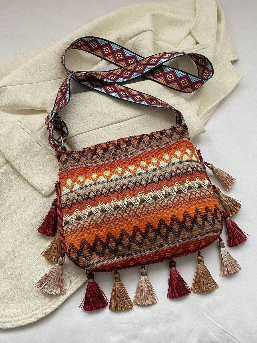 Vintage Ethno-Fransentasche