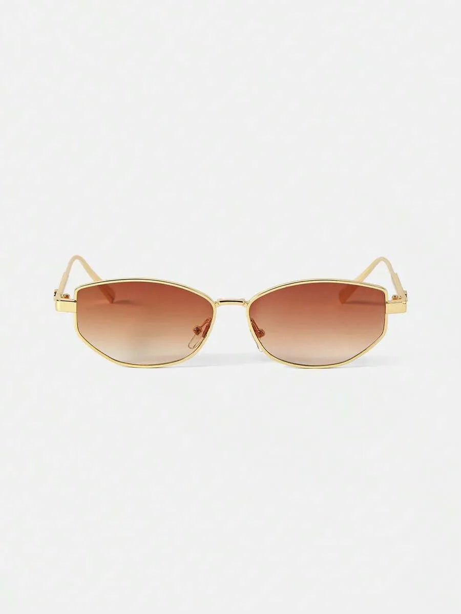 Obsidian Schildkröte Ovale Sonnenbrille