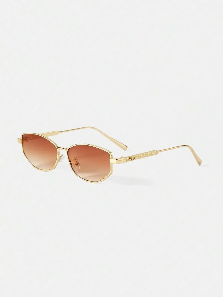 Obsidian Schildkröte Ovale Sonnenbrille