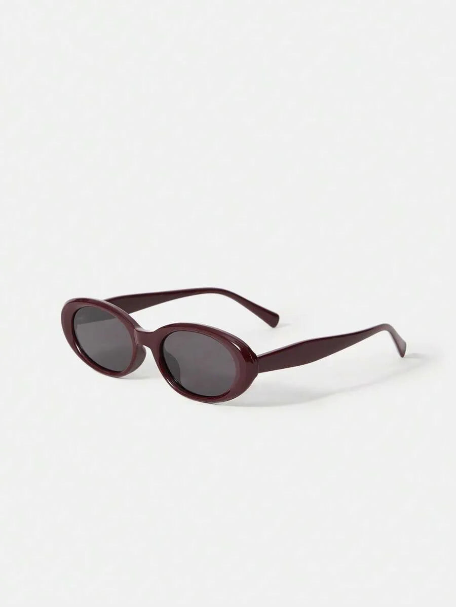 Obsidian Rechteckige Statement-Sonnenbrille