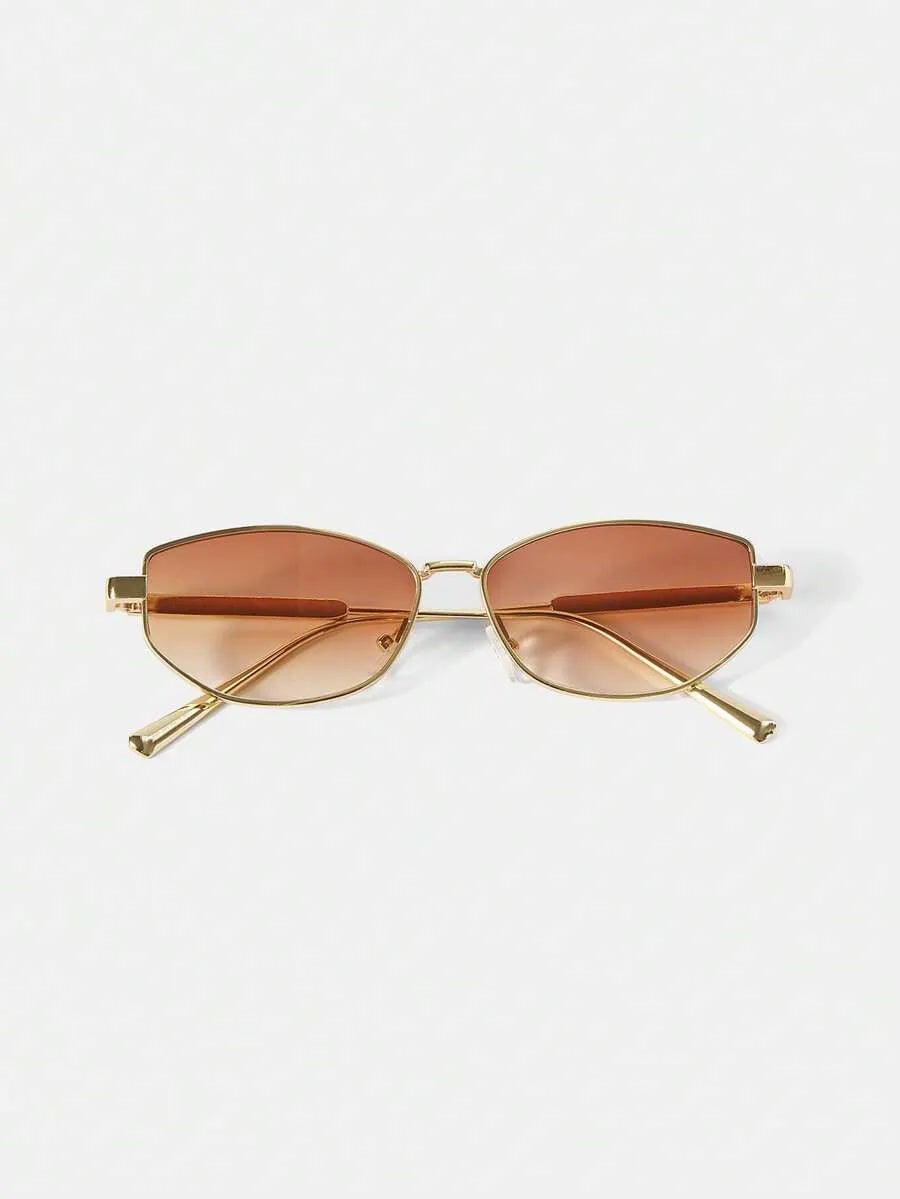 Obsidian Schildkröte Ovale Sonnenbrille