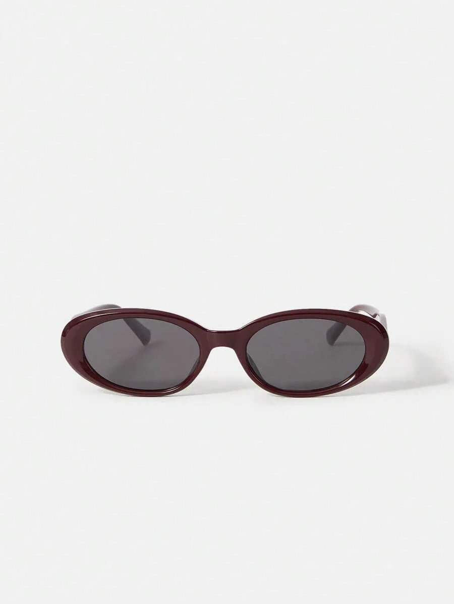 Obsidian Rechteckige Statement-Sonnenbrille