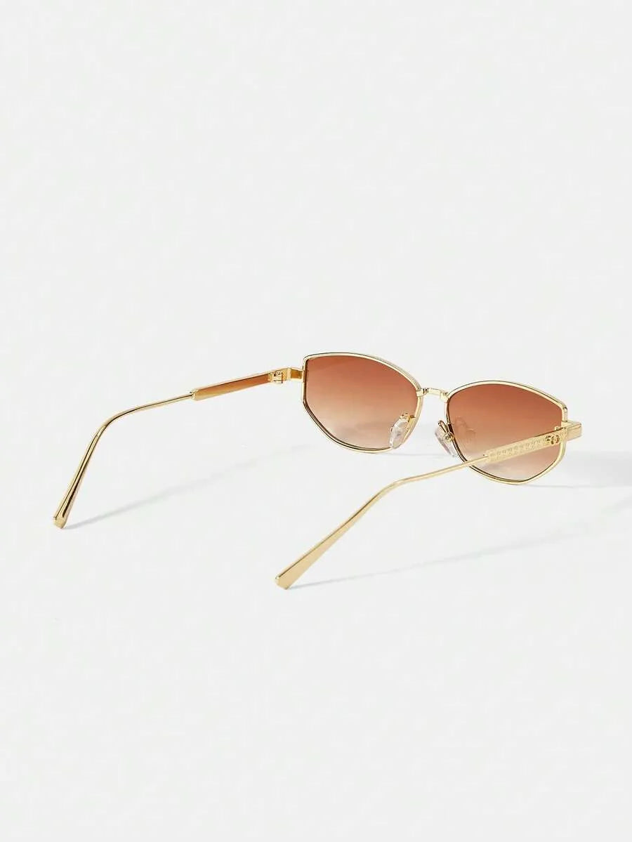 Obsidian Schildkröte Ovale Sonnenbrille