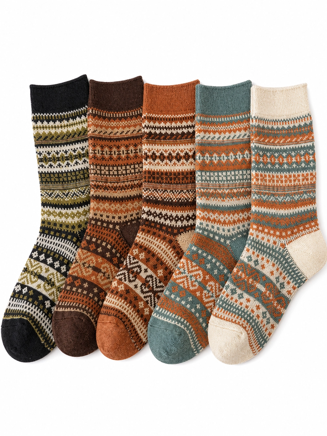 Boho Chic Socken-Set mit 5 Paar