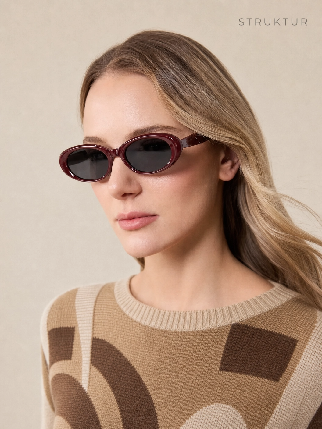 Obsidian Rechteckige Statement-Sonnenbrille