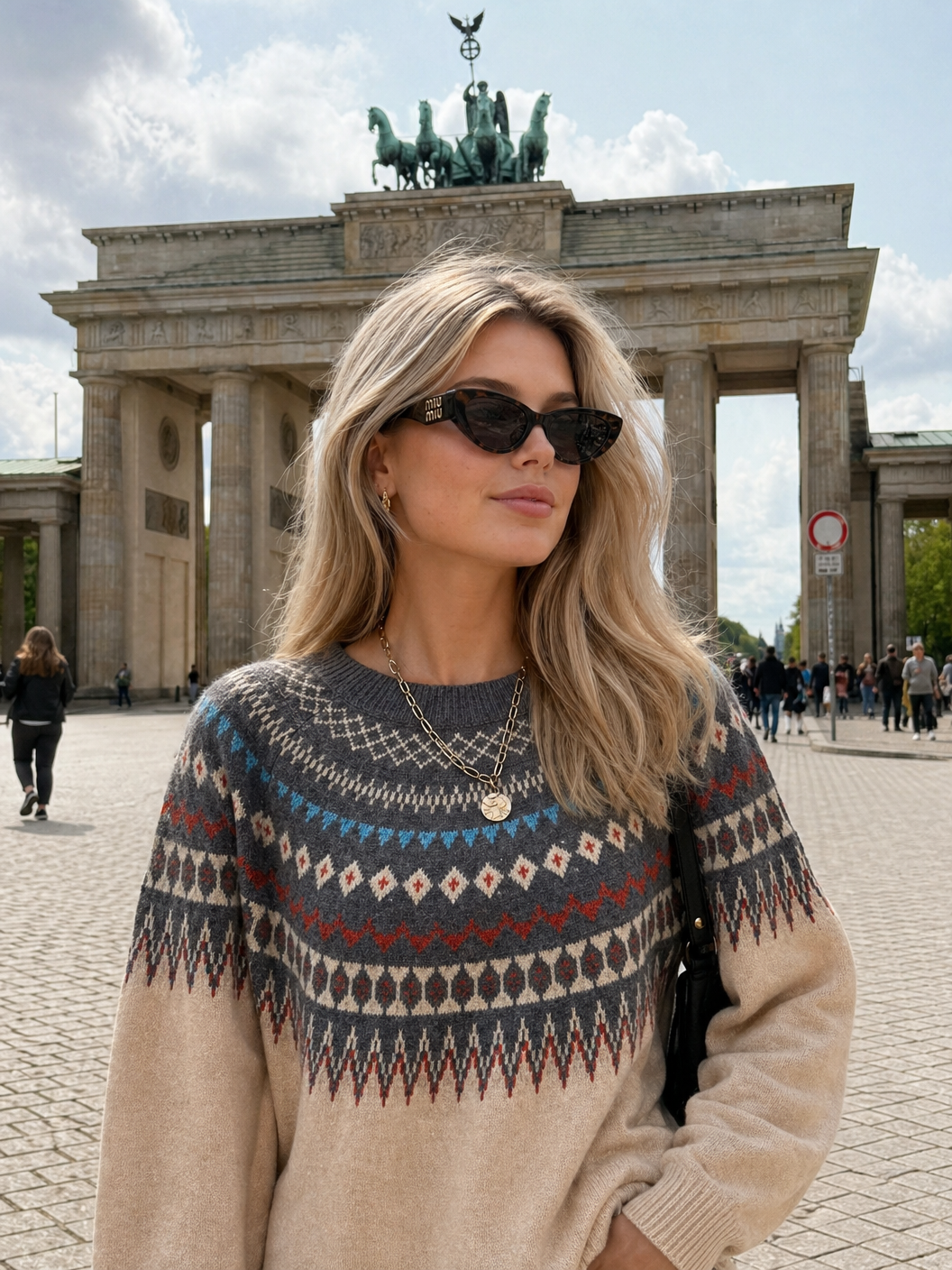 Grey Fair Isle Sweater