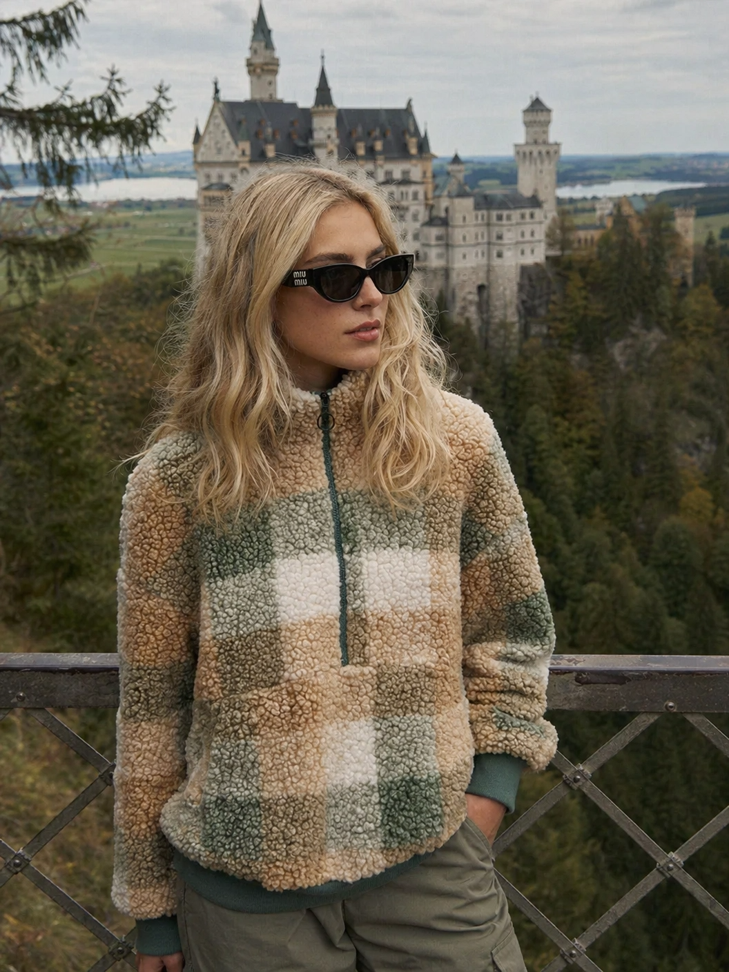 Kuscheliger Teddy-Troyer im Vintage-Stil