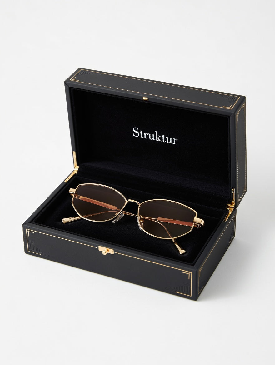 Obsidian Schildkröte Ovale Sonnenbrille