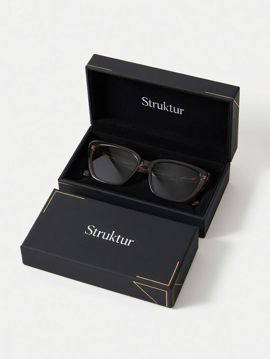 Glänzende Cat-Eye-Sonnenbrille