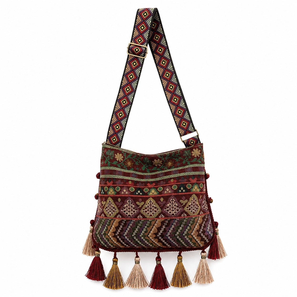 Vintage Ethno-Fransentasche